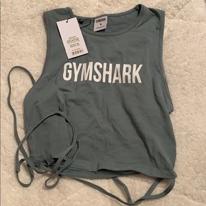 Gymshark Lace Up Shirt in Teal